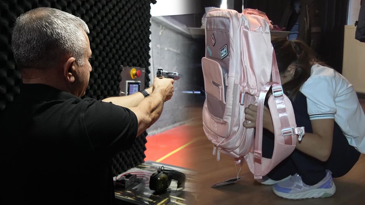 Kurşun geçirmeyen okul çantası Türkiye'de ilk kez üretildi: 44 Magnum mermilerini ve şarapnel parçalarını durduruyor