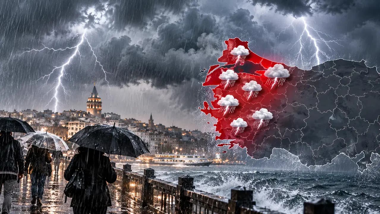 Kuzeybatıda kuvvetli sağanak bekleniyor: 8 il için uyarı