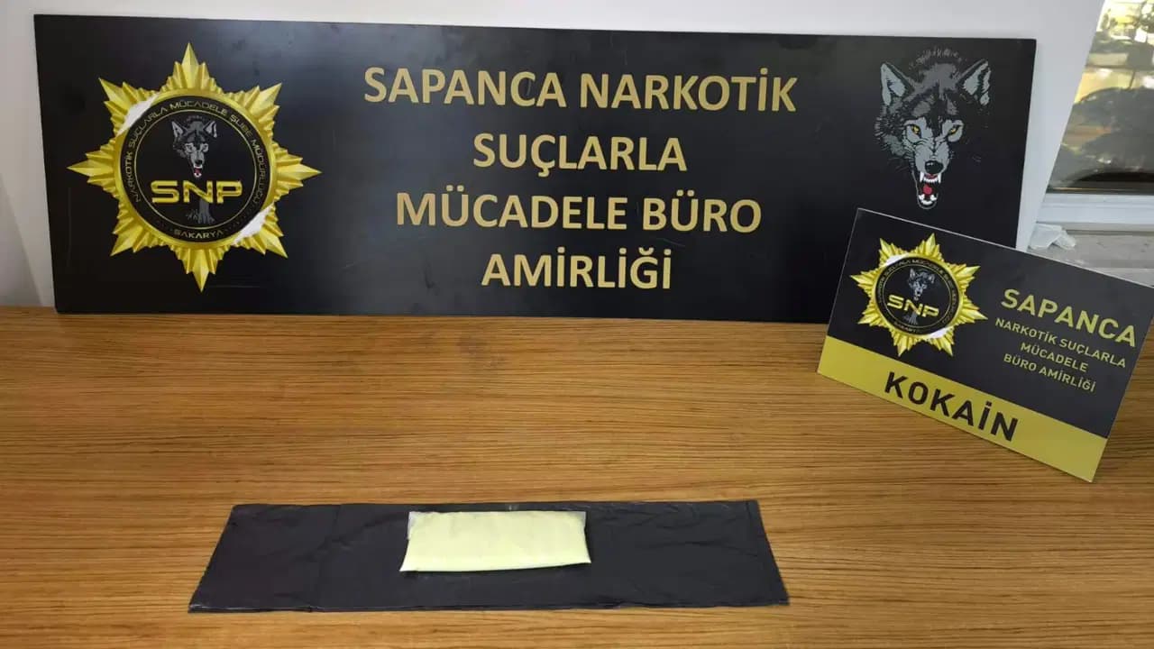 Sapanca’da 191 gram kokain ele geçirildi: 1 şüpheli tutuklandı