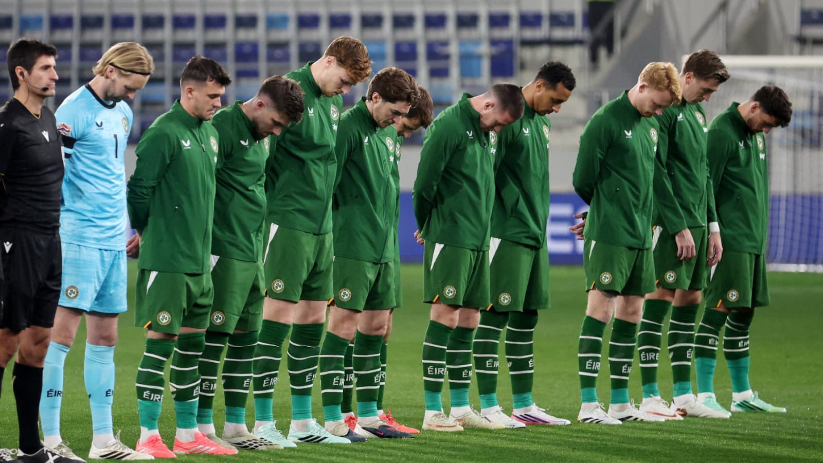 İrlanda-İsrail maçında futbolcular protestolarını yineledi