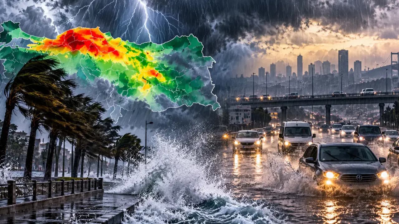 Batı Karadeniz’de sağanak ve fırtına alarmı: Bazı illerde 100 km/saat