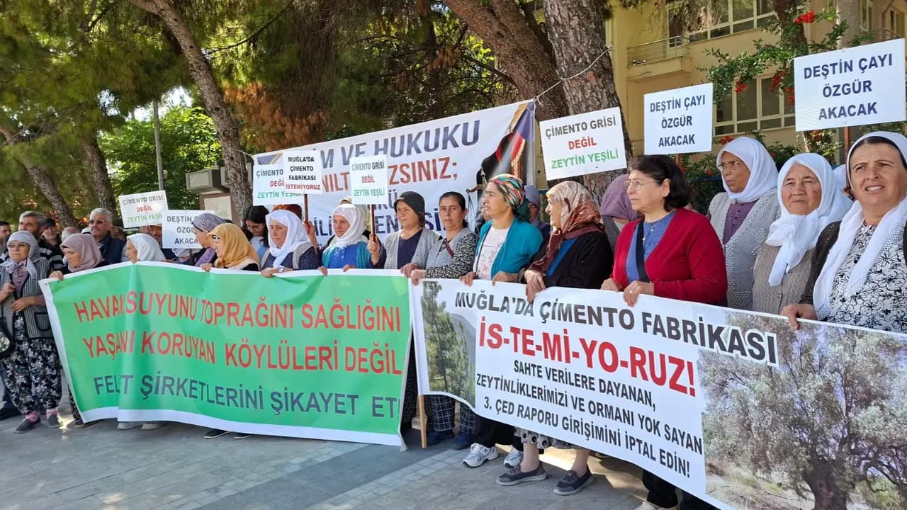 Deştinliler, çimento fabrikasına karşı sekiz haftadır adalet nöbetinde