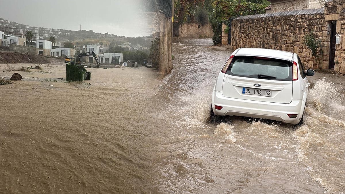 Görüntüler Türkiye'nin turizm başkentinden! Yollar trafiğe kapandı, iş yerlerini su bastı