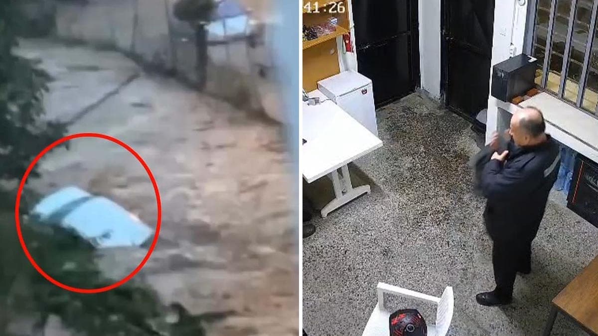 Selde kaybolan vatandaşın aracının görüntüleri ortaya çıktı: Sel suları böyle sürüklemiş